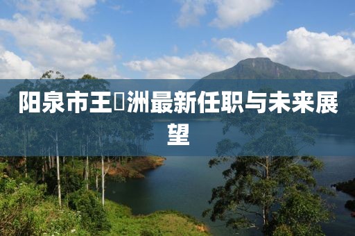 陽泉市王湜洲最新任職與未來展望
