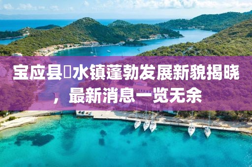 寶應縣氾水鎮(zhèn)蓬勃發(fā)展新貌揭曉，最新消息一覽無余