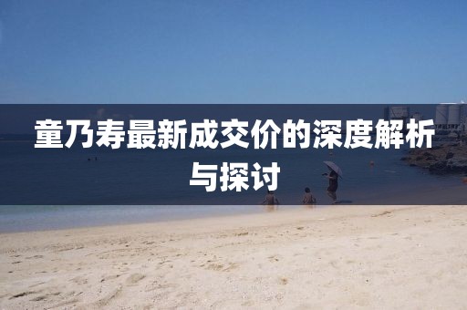 童乃壽最新成交價(jià)的深度解析與探討