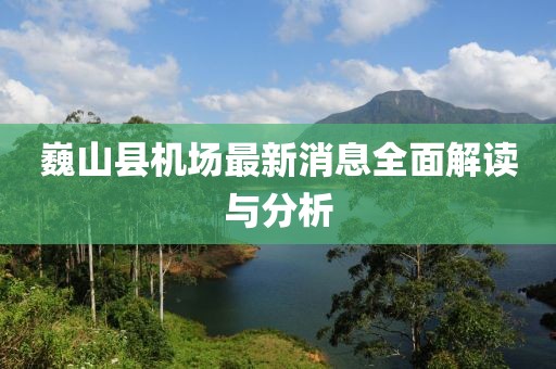 巍山縣機(jī)場(chǎng)最新消息全面解讀與分析