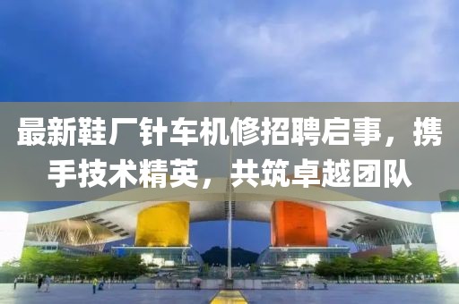 最新鞋廠(chǎng)針車(chē)機(jī)修招聘啟事，攜手技術(shù)精英，共筑卓越團(tuán)隊(duì)